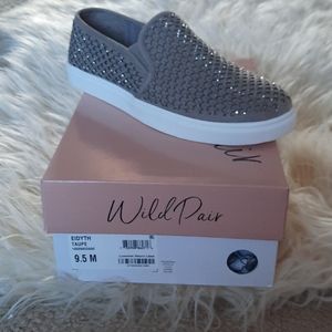 Taupe slip on sneaker